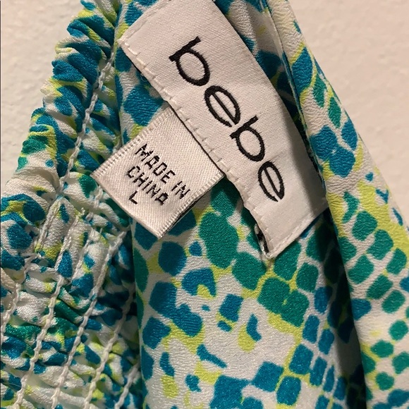 bebe- Vibrant Snake Print Romper💙💚💛 - Picture 6 of 7